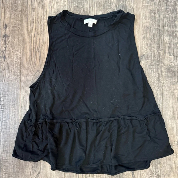 Aritzia Wilfred Black Peplum Tank - Picture 1 of 3